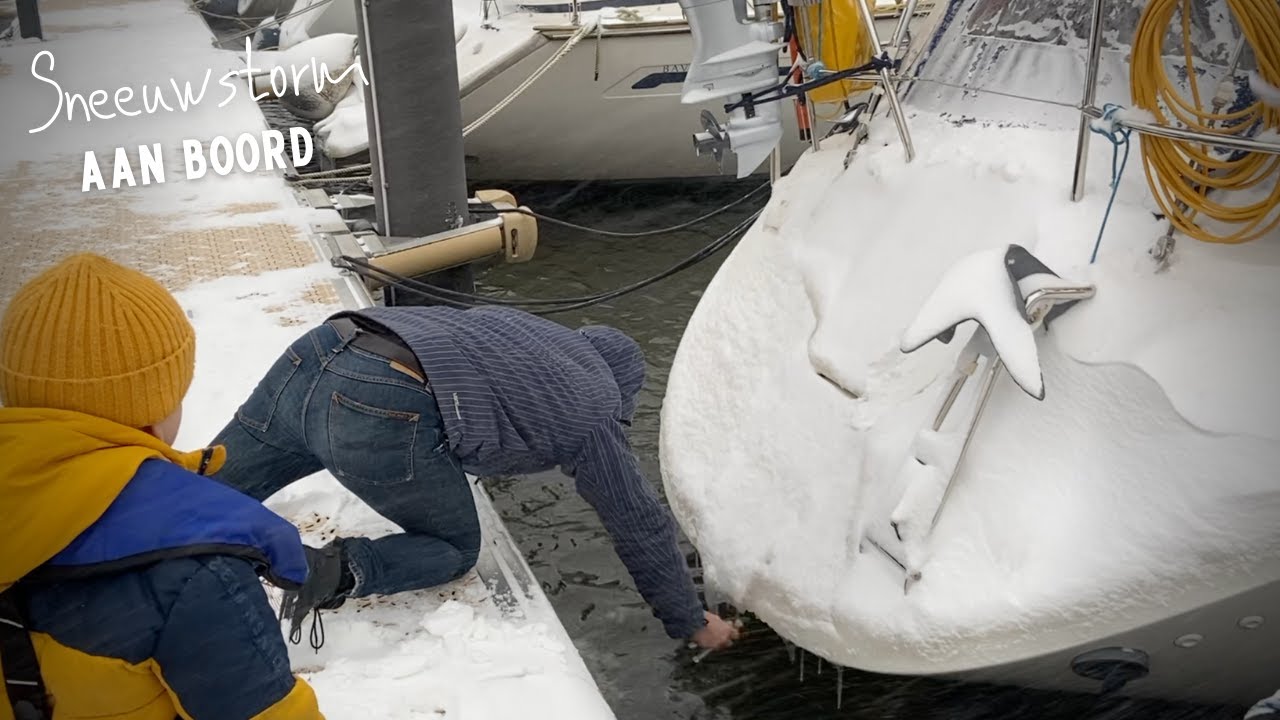 Ep. 16 - Sneeuwstorm aan boord – Wonen op een zeilboot in de sneeuw