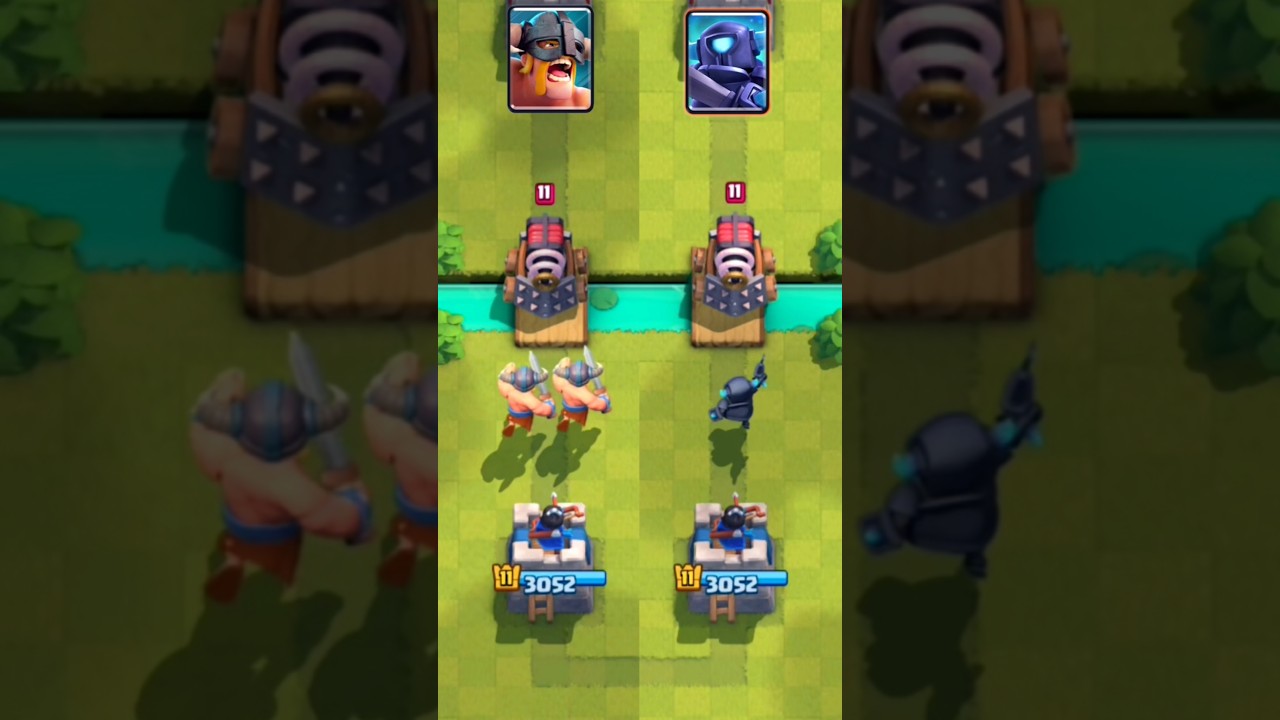 mini pekka vs Elite Barbarian 🔥 #clashroyale #gaming #s