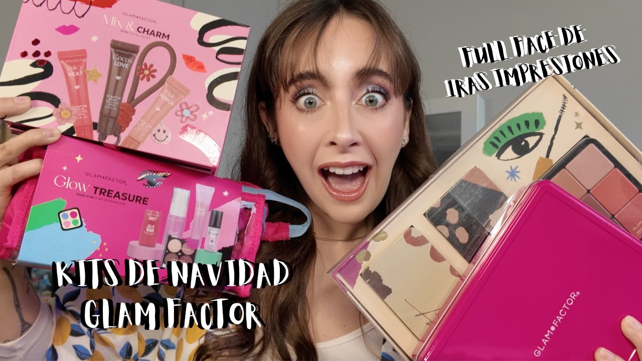 💄MAKEUP COMPLETO CON KITS NAVIDEÑOS DE GLAM FACTOR💄VALEN LA PENA?💄 - Ro Contardo