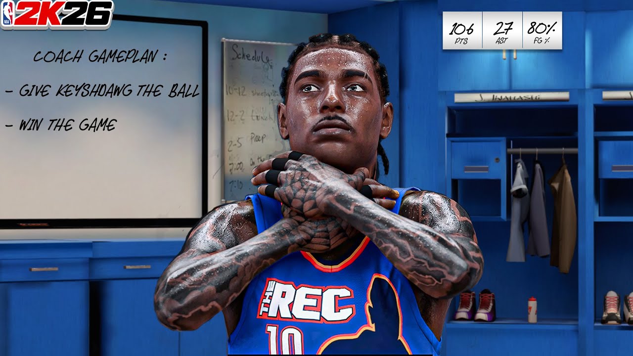 I DROPPED 106 POINTS IN THE REC ON MY NEW ALL ARROUND 6'6 POINT GUARD BUILD IN NBA 2K26