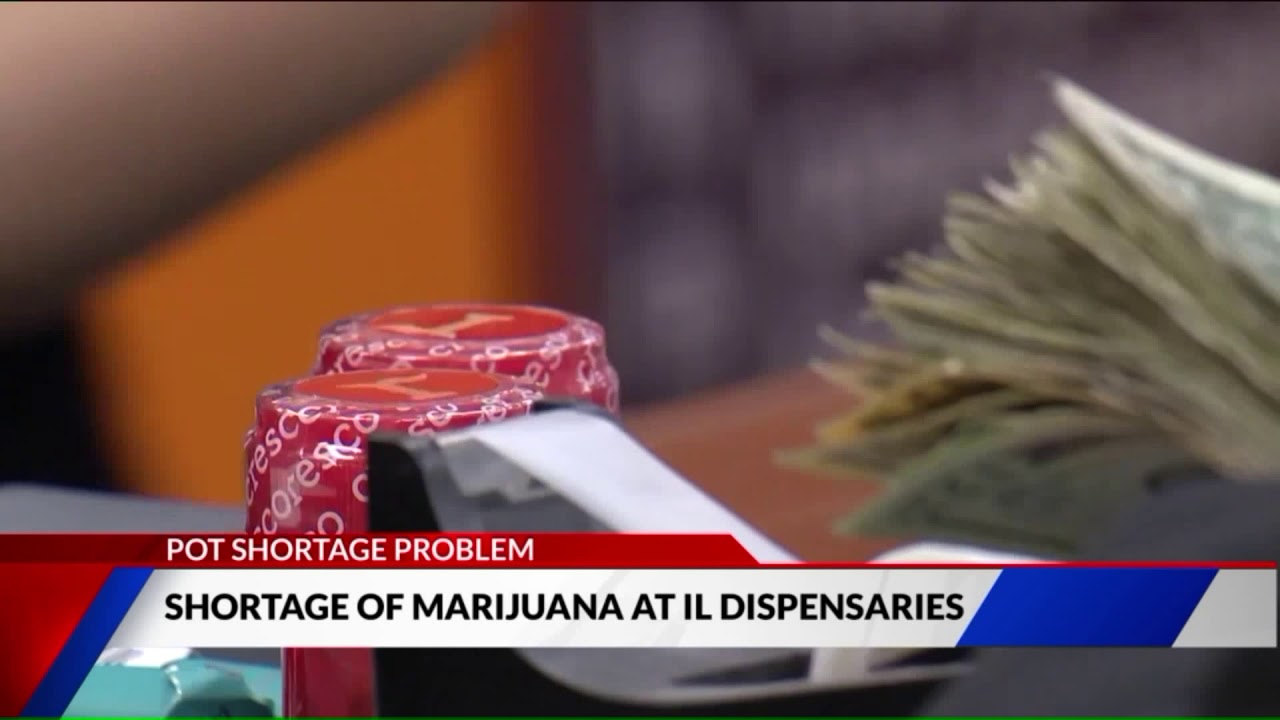Shortage of marijuana at Illinois pot dispensaries