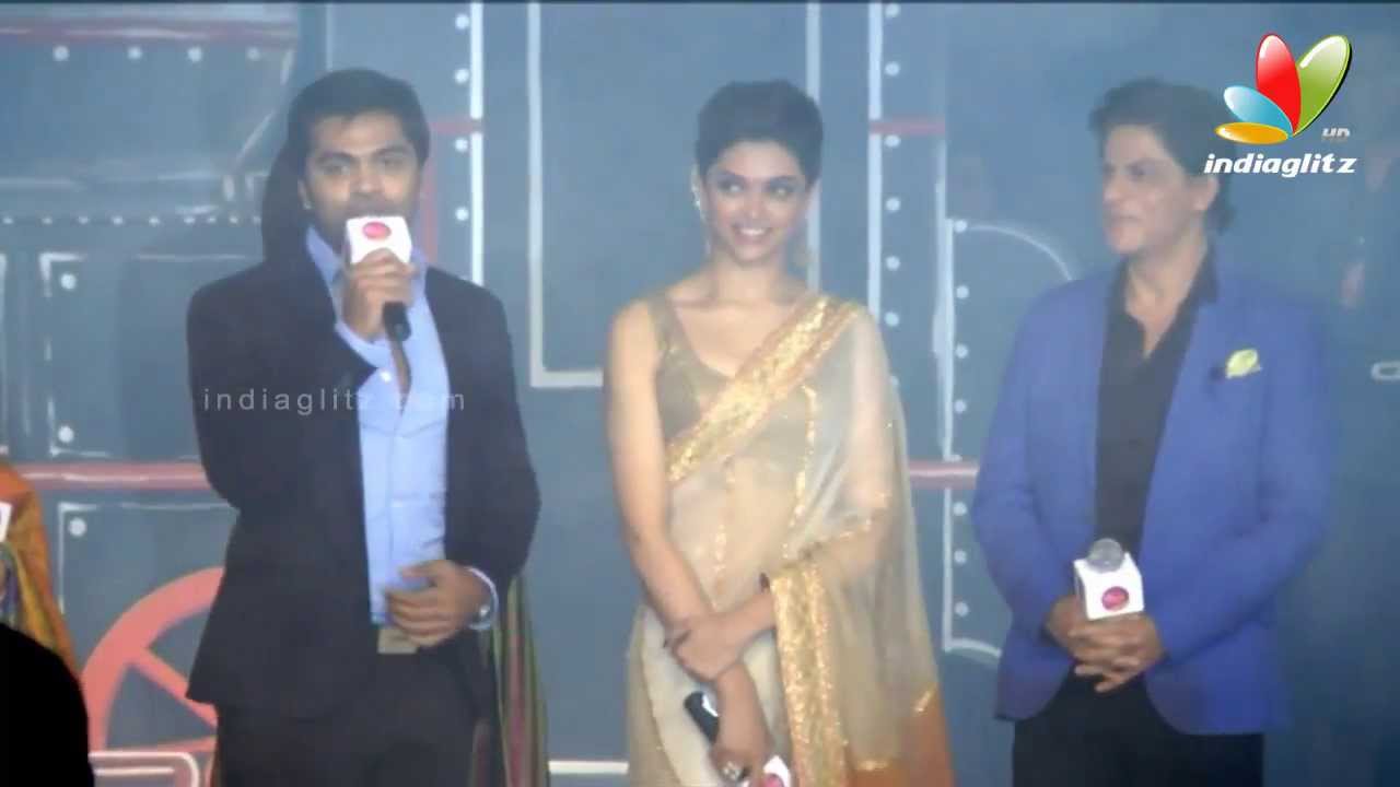 Simbu thanks Shahrukh Khan for Lungi Dance | Tribute to Rajini in Chennai Express | STR, SRK