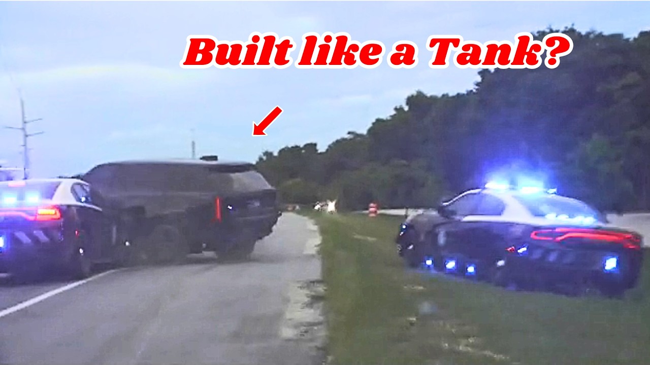 120+ MPH Police Chase Ends in Demolition Derby