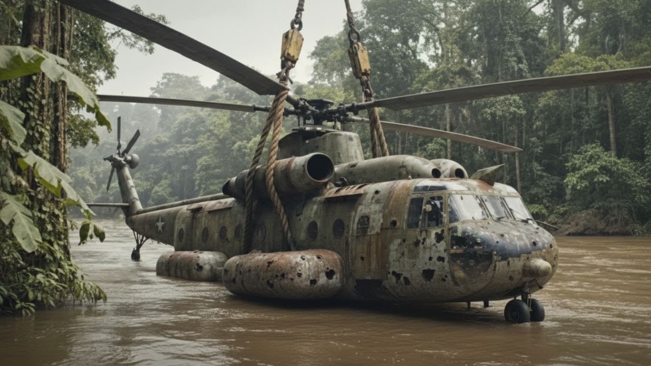 Abandoned in a Jungle River for Decades: The Forgotten Helicopter’s Unbelievable Restoration