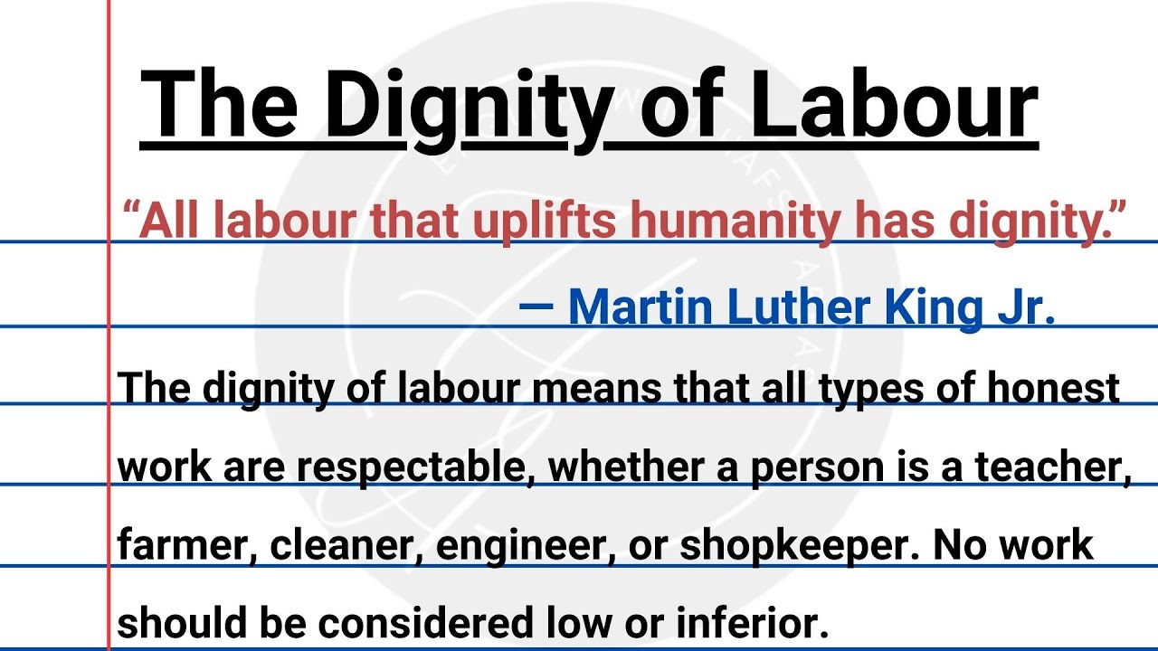 The Dignity of Labour Essay in English | With Quotations | Easy & Simple Essay for Students