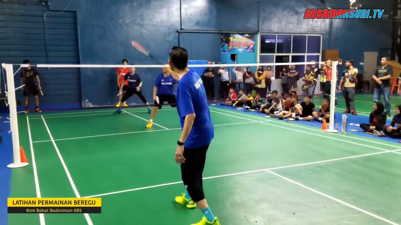 Doubles practice action by Misbun Sidek