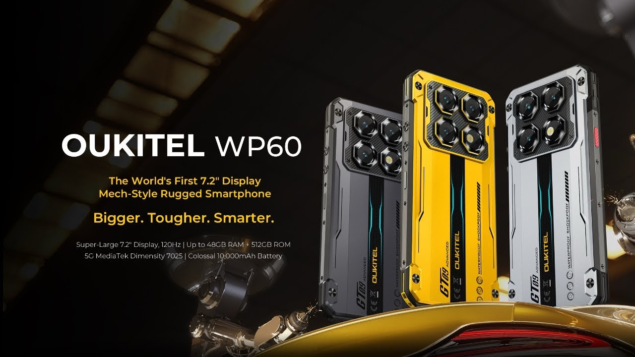 OUKITEL - WP60 Стильный дизайн, высокая прочность