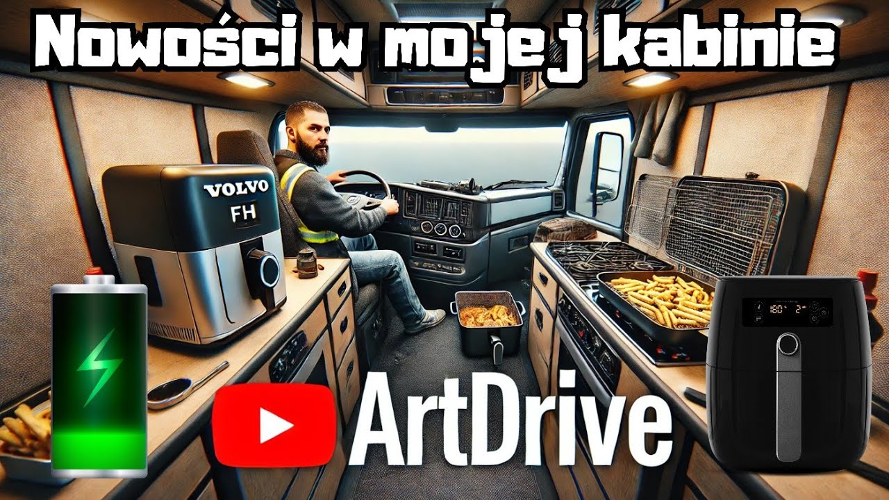Jak wygląda moja praca? Air Fryer i Przetwornica Green Cell || #truckerslife #Artdrive s12cz5 (177)