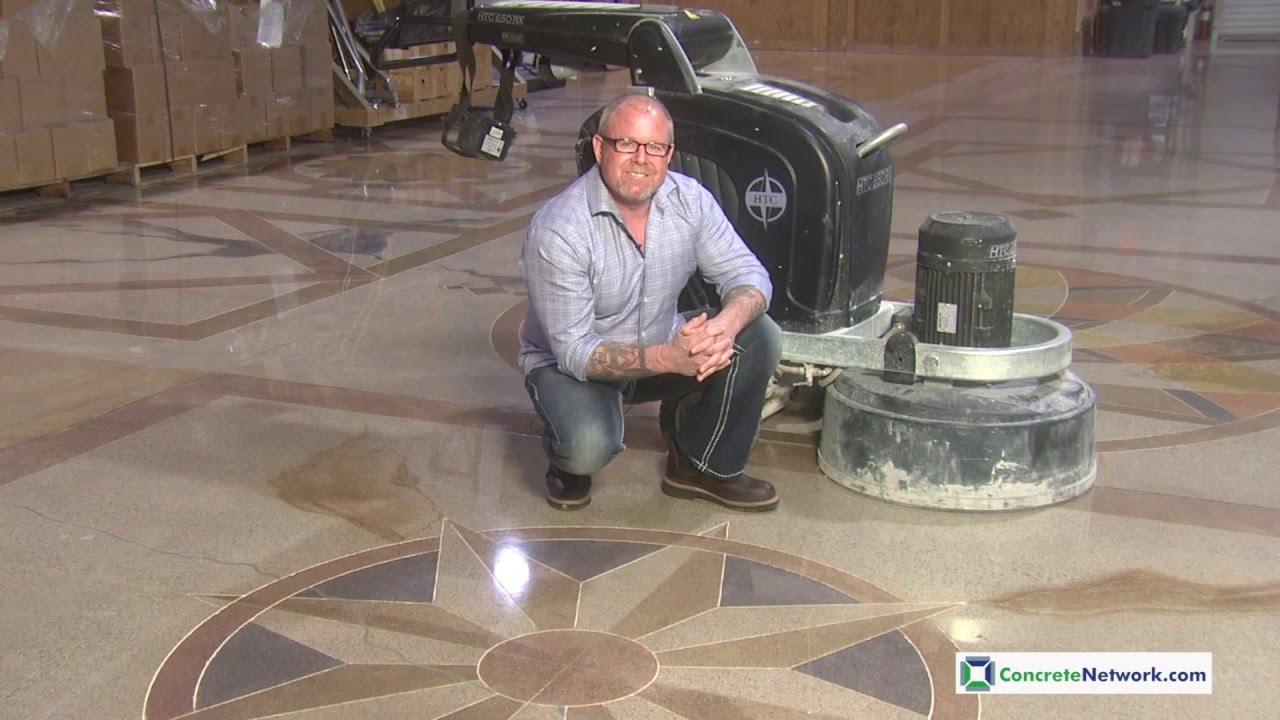 Polishing Concrete with Imperfections