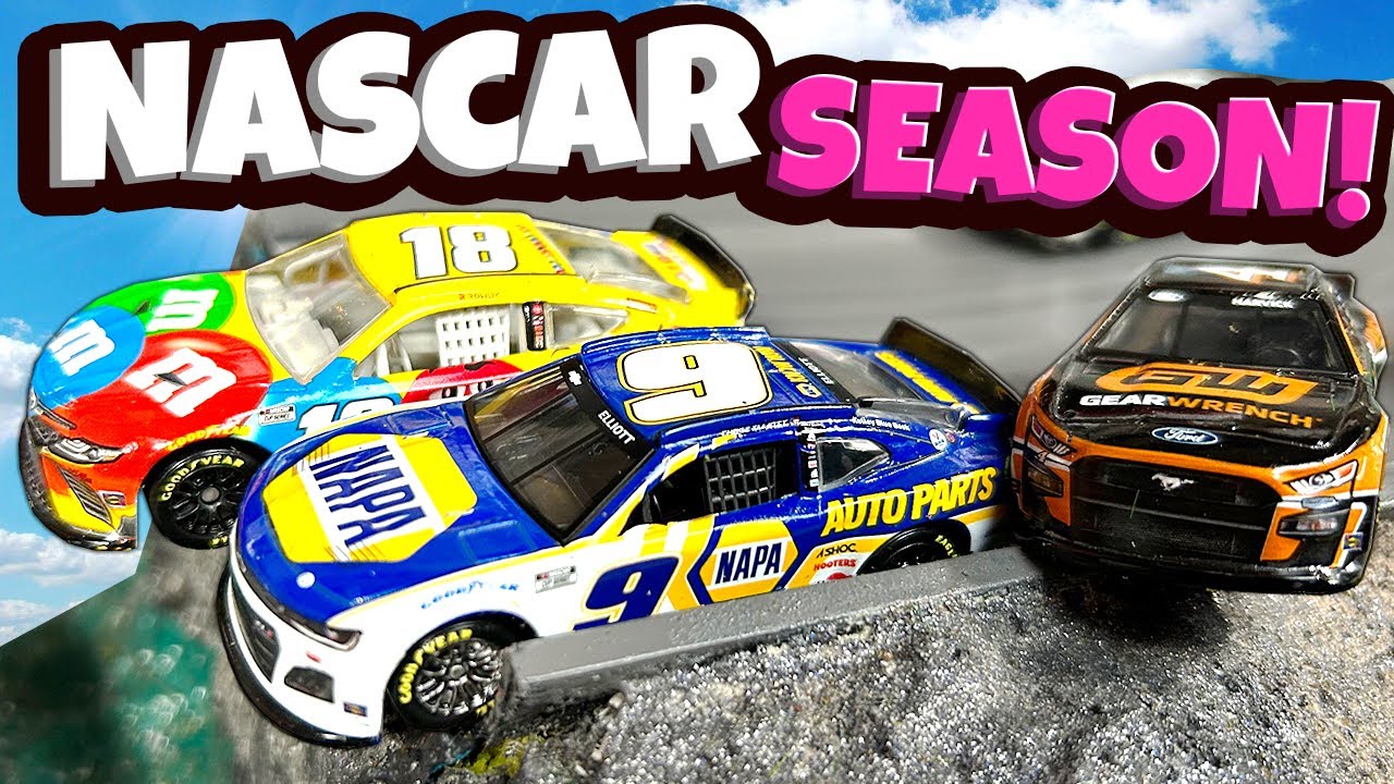 Гонки NASCAR нового поколения на огромной горе! (CRL Diecast Racing)