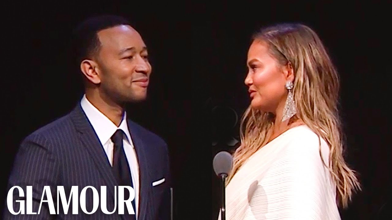 John Legend's Tearful Tribute to Chrissy Teigen | Glamour WOTY 2018