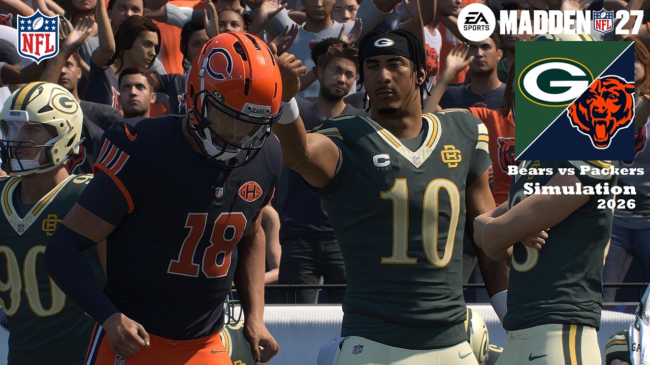 Madden 27: Чикагские Беарз против Грин Бэй Пэкерс (новая форма в стиле соперничества) &mdash; симуляцио...