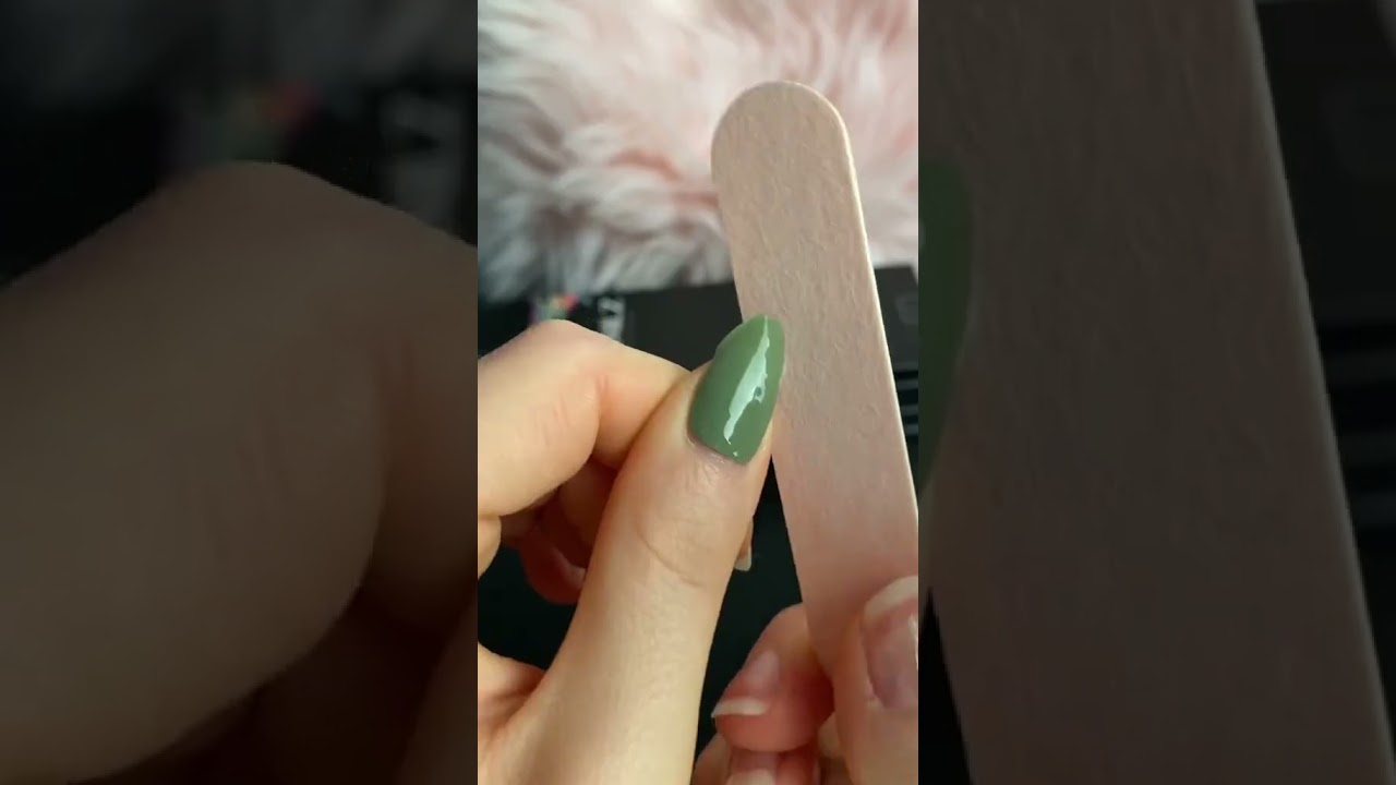 Army Green  Gel Nail Stickers #nailtutorial #asmr #relaxingsounds #oddlysatisfying