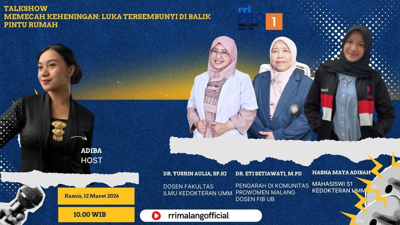 TALKSHOW - MEMECAH KEHENINGAN : LUKA TERSEMBUNYI DI BALIK PINTU RUMAH