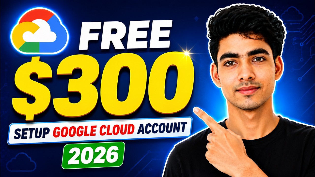 How to Create Google Cloud Account & Get $300 Free Credit (2026) | GCP Free Trial Setup