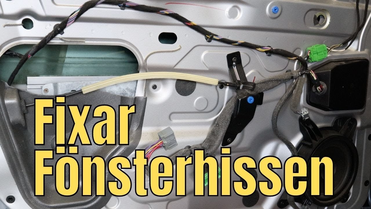 Byter en glidsko till frugans trasiga fönsterhiss. Volvo S60.