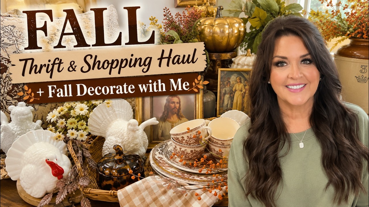 FALL Thrift and Shopping Haul + FALL Decorate with Me   EARLY FALL IDEAS
