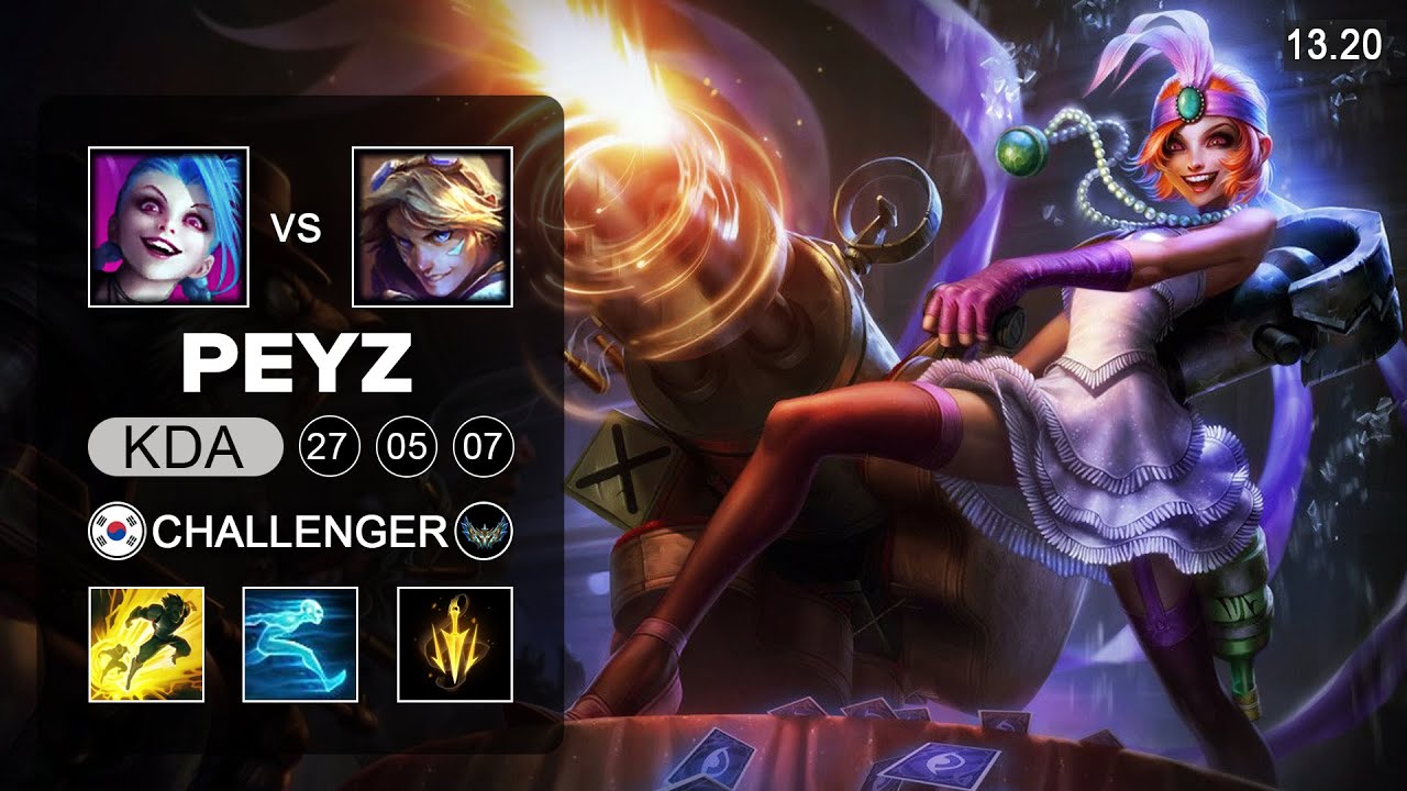 Peyz Jinx vs Ezreal ADC - KR Challenger - Patch 13.20 Season 13