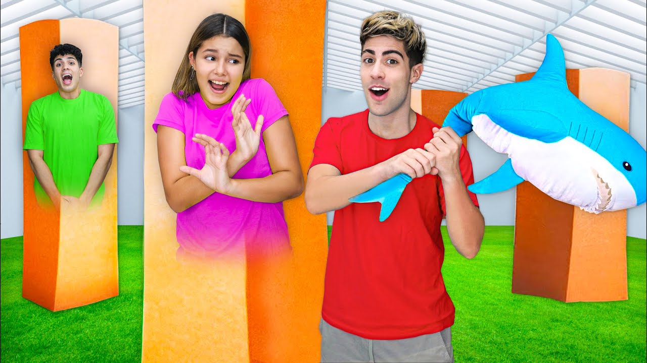 ИГРАЕМ В ПРЯТКИ В КАРТОННЫХ КОРОБКАХ !!