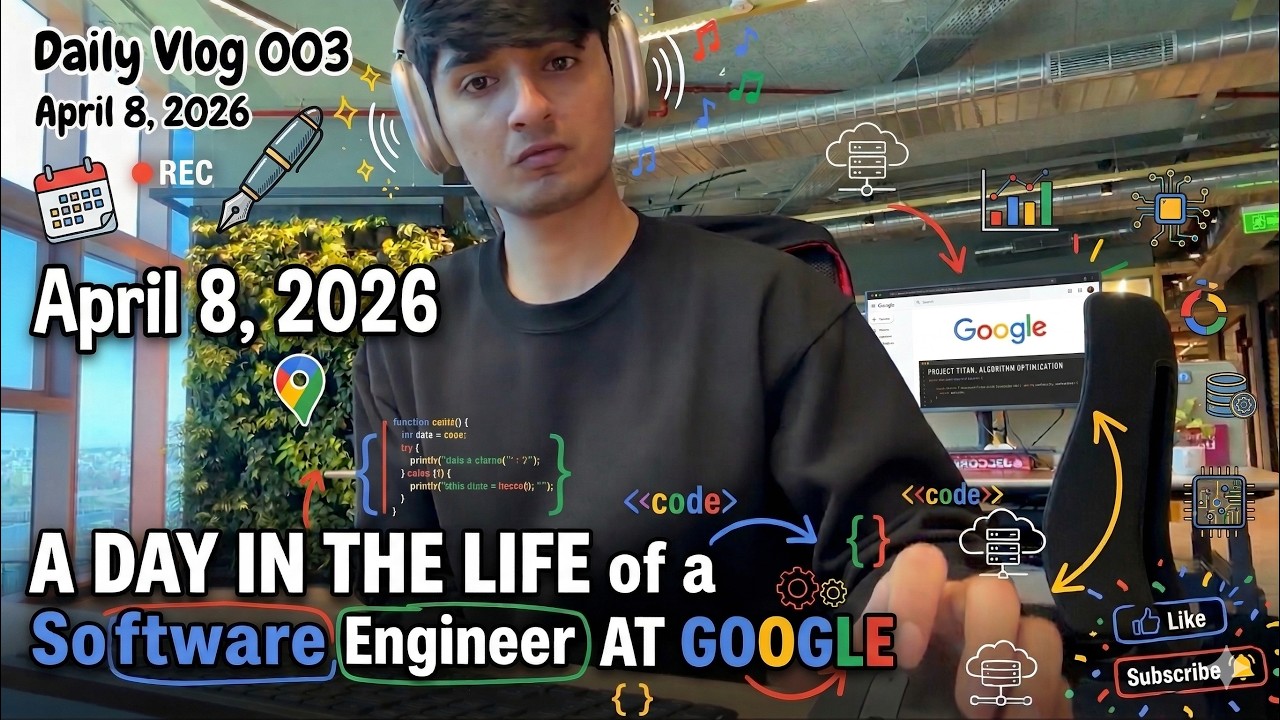 A Day in the Life of a Google Software Engineer | Daily Vlog 003 | April 8, 2026
