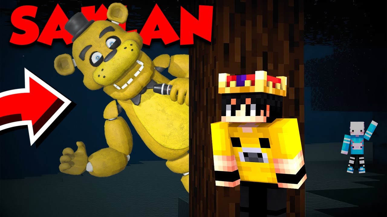 Minecraft'ta SAKLAMBAÇ'A FREDDY KORKU MODLARI EKLEDİK!!