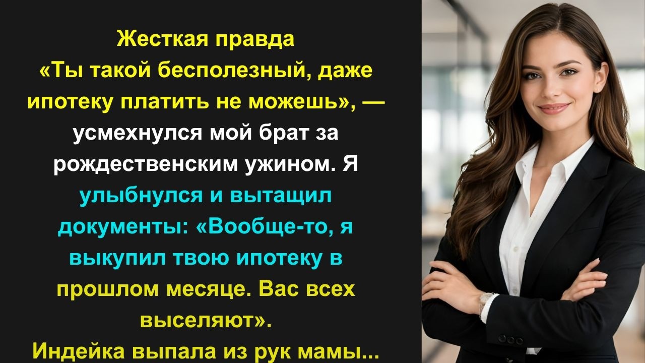На рождественском ужине моя семья назвала меня бесполезной, а потом увидела мое имя на...