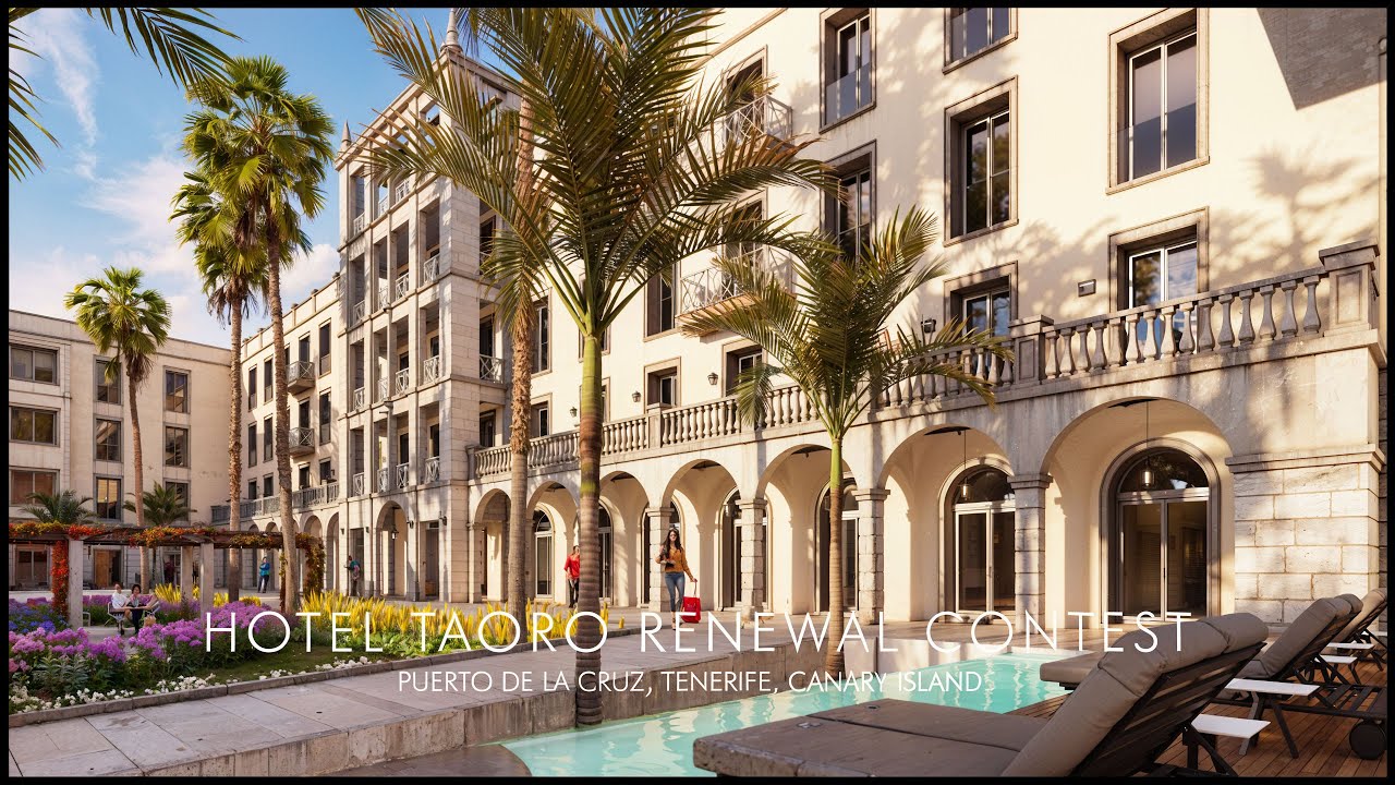 Architectural Visualization for HOTEL TAORO RENEWAL CONTEST, Puerto De La Cruz, Tenerife