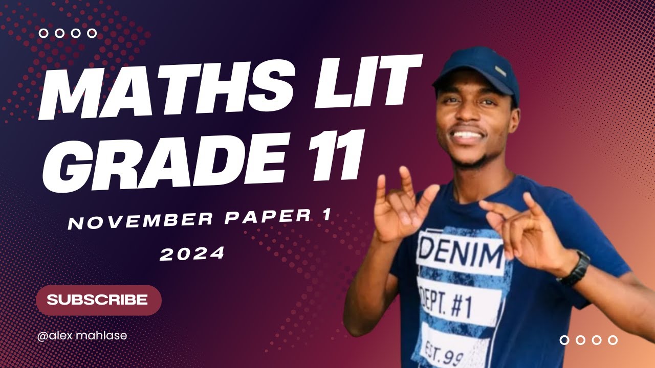 Mathematical Literacy Grade 11 November Paper 2024