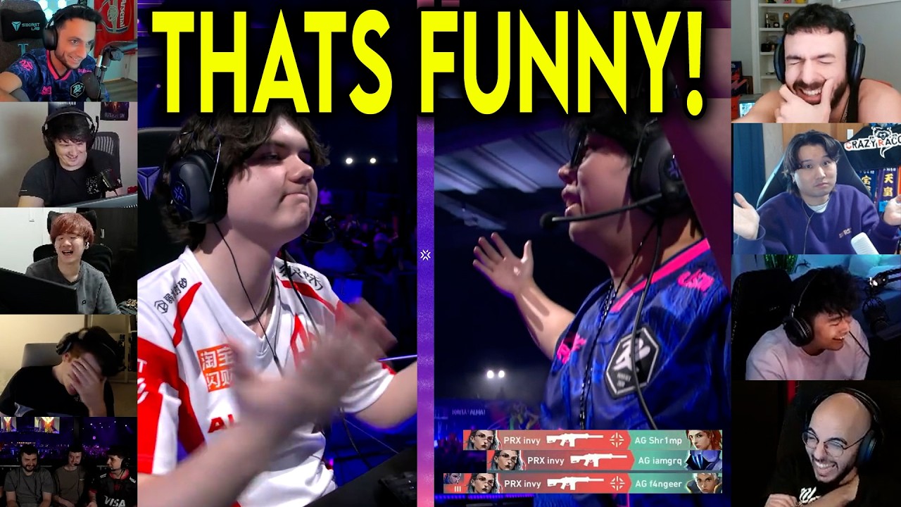 Valorant Streamers React To PRX Invy TAUNTING AG F4ngeer After INSANE 3K In VCT Masters Santiago 😂