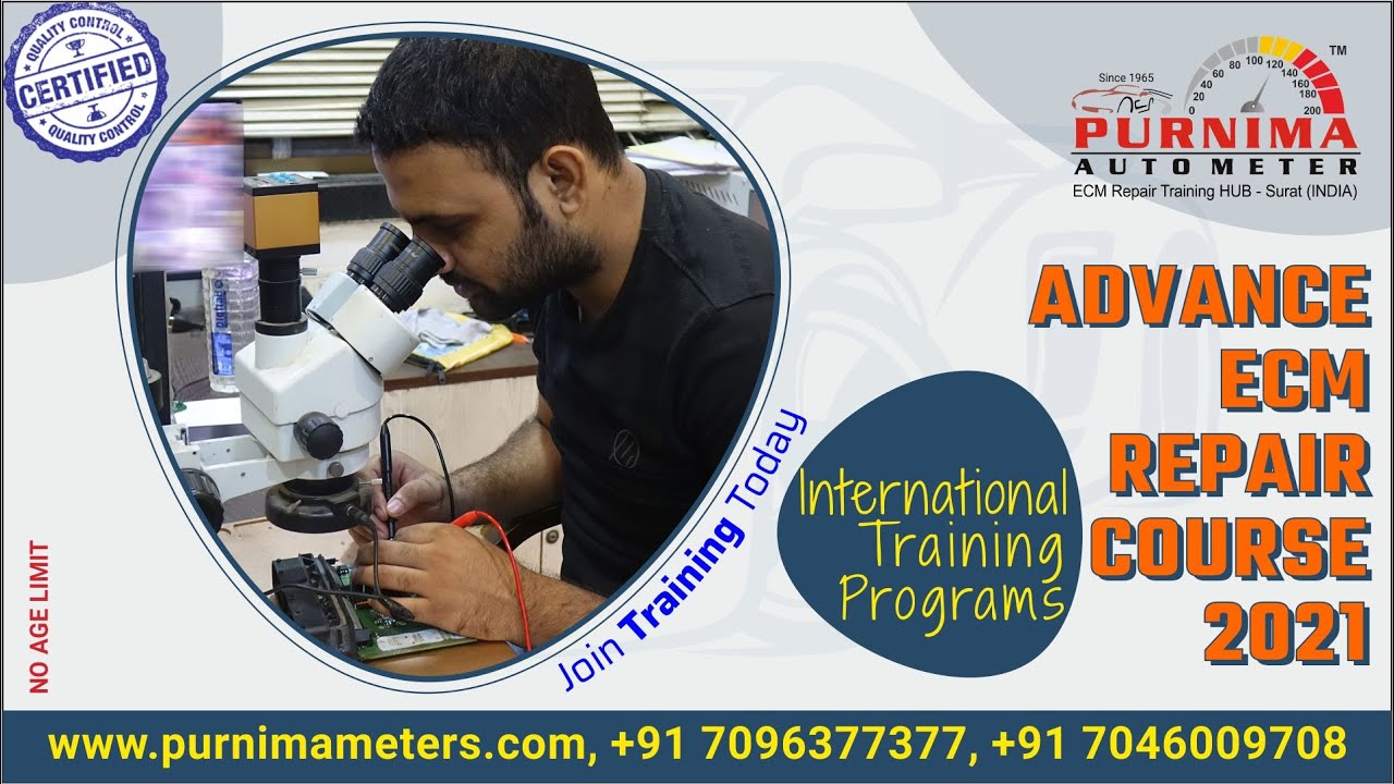 ECM / ECU Repair Training Course/ IMMOBILIZER/Car Diagnostic /Odometer || Purnima Auto +917046009708