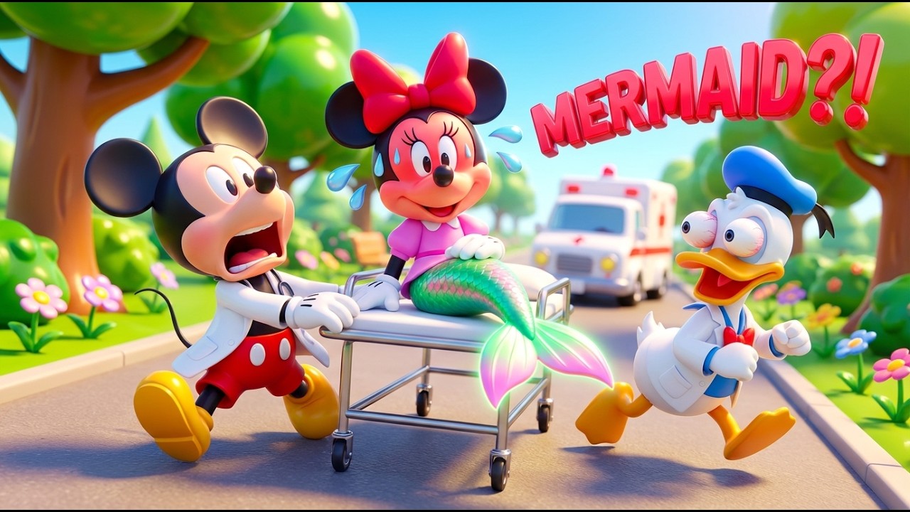 Mermaid Minnie Not Feeling Well! 🧜🩺 Mickey & Donald’s Funny Doctor Mission | Mickey Mouse Animation
