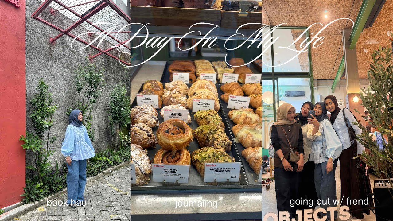 a day in my life : journaling, book haul, hangout w/ friend, etc 