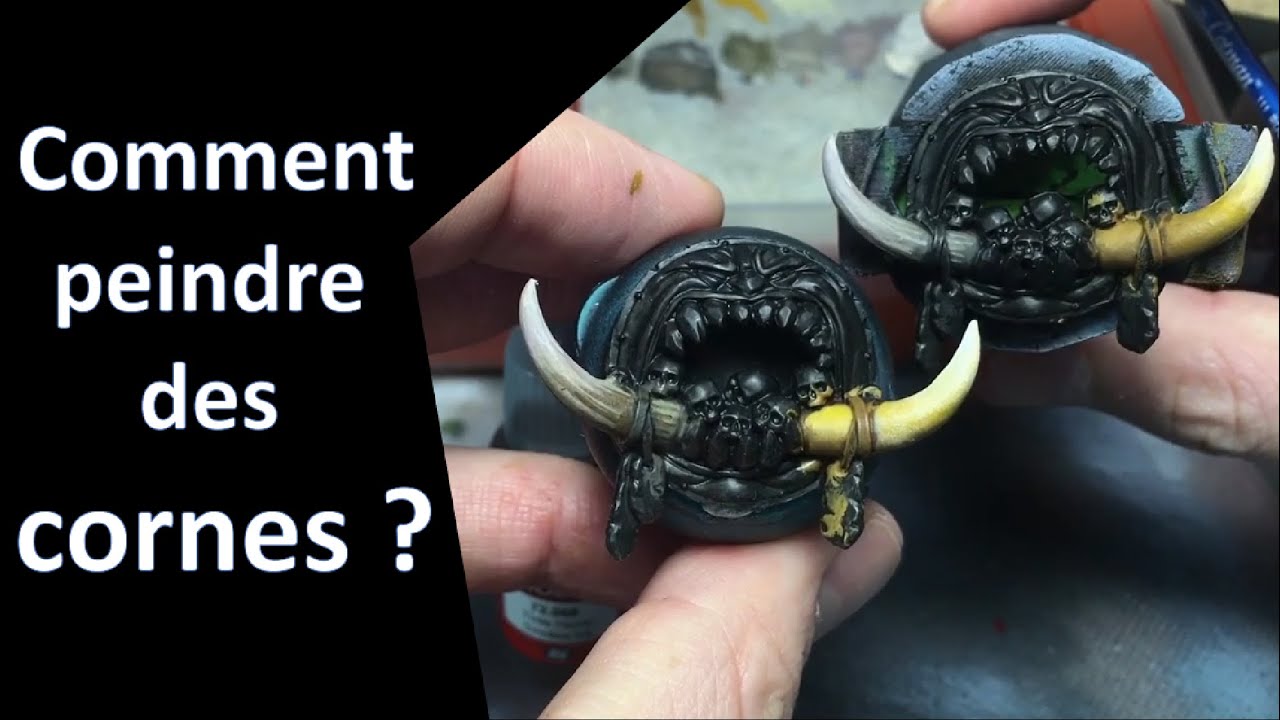 Comment peindre des cornes (2 recettes) - Challenge confinement Jour 17 - Peinture sur figurine