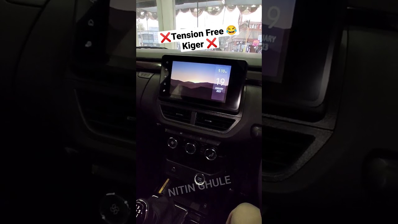 Tension फ्री है Renault kiger का Infotainment system 😂#nitinghule #shorts #renault #kiger