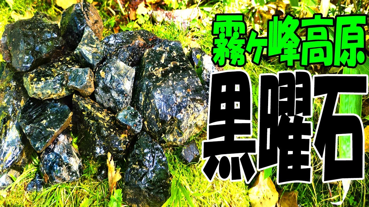 デカい黒曜石がいっぱい‼【長野県 霧ヶ峰高原・ビーナスライン付近】子供でも行ける車横付けの産地も紹介します！