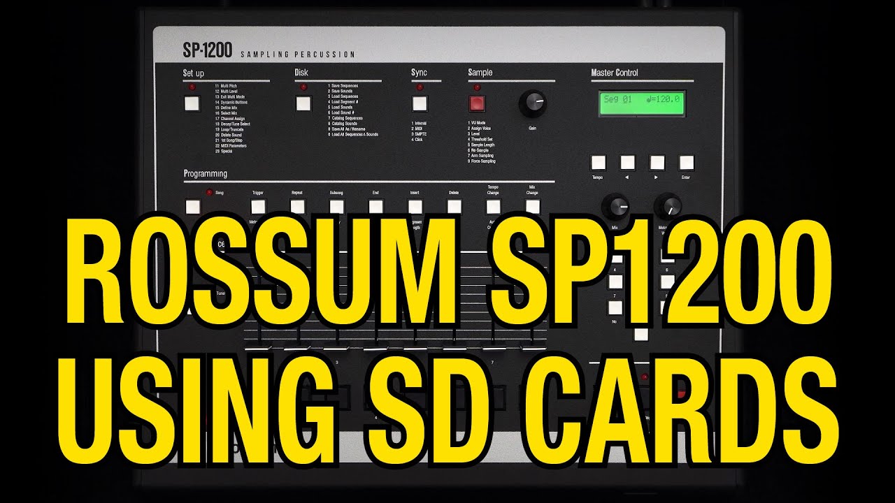 Using SD Cards with the Rossum SP1200
