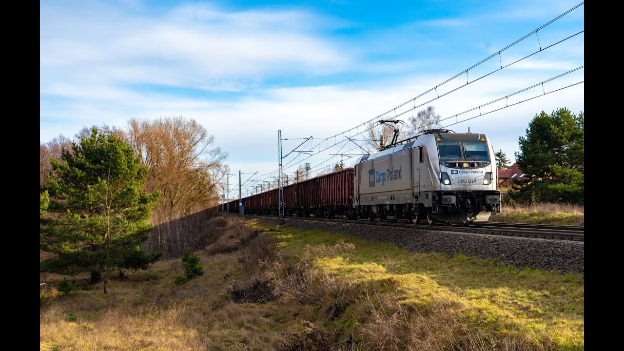[CD Cargo Poland] 594 006 z platformami oraz węglarkami na towarowej obwodnicy Poznania