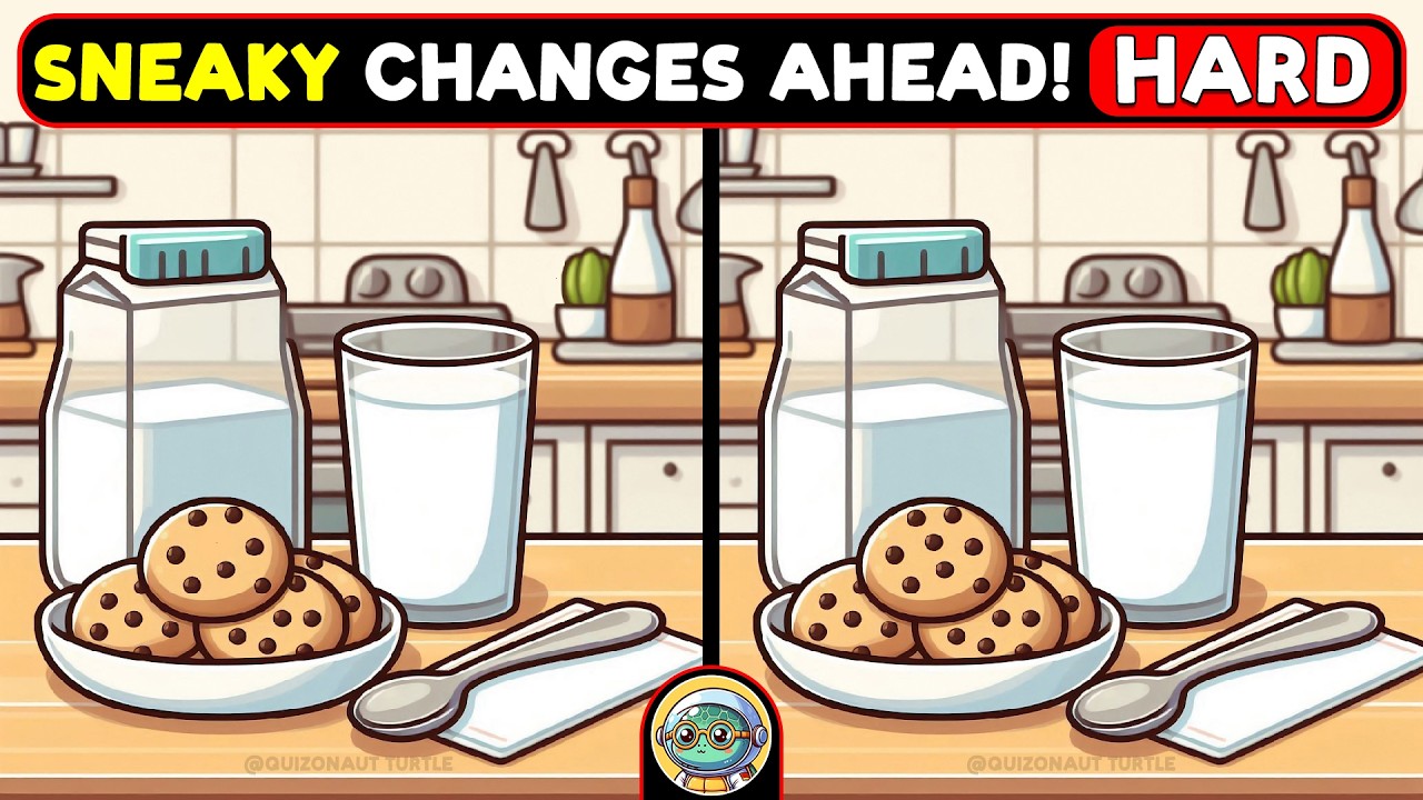 🐢🧩 Spot 3 Differences | Expert Challenge Edition 🧩🐢 | Quizonaut Turtle