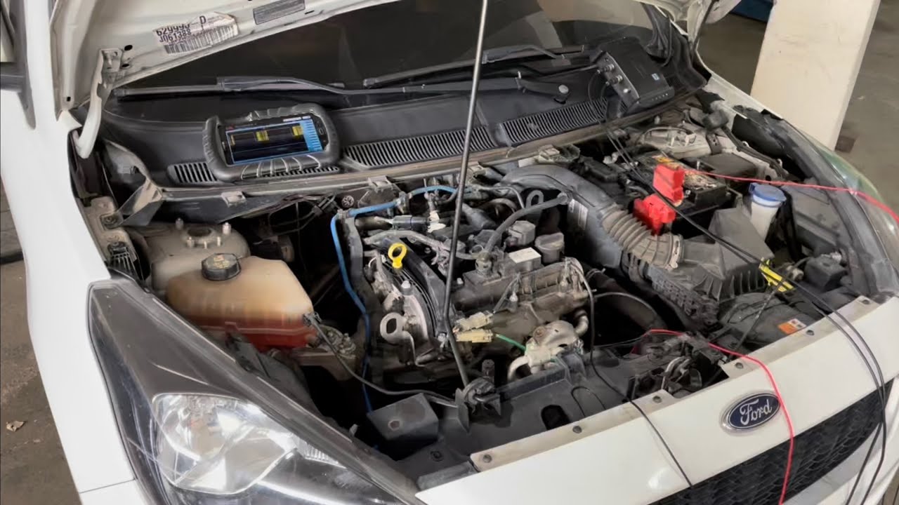 Diagnóstico de ruído na correia de acessórios e pane elétrica no Ford Ka 1.0 12v Flex 2018
