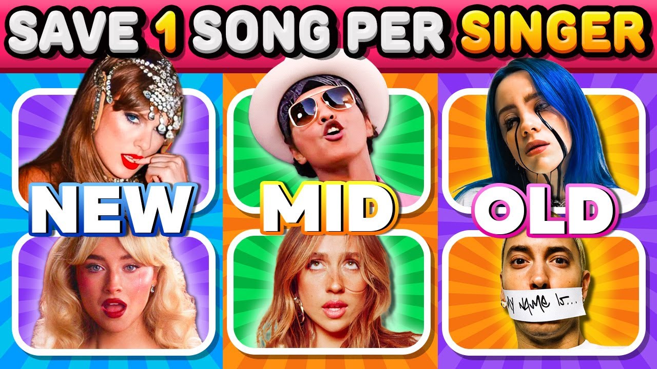Save One Song Per Singer 🎤OLD vs MIDDLE vs NEW 🎶Most Popular Artists | Music Quiz 2025