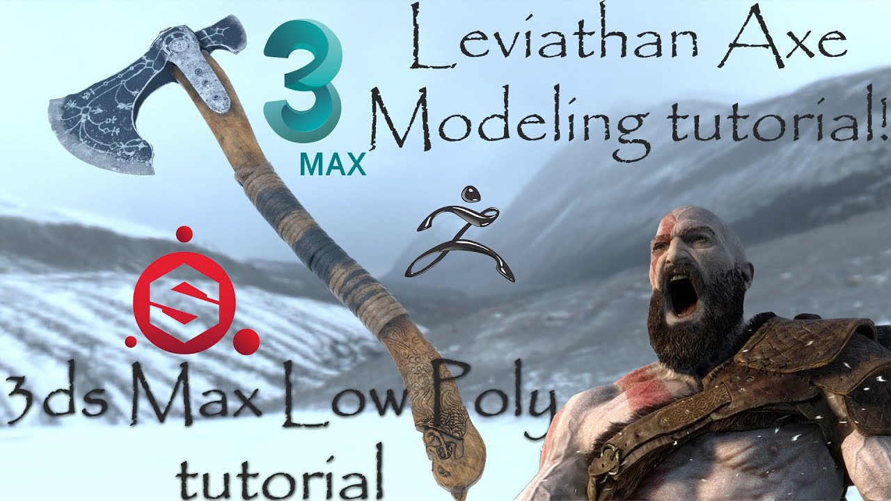 Leviathan Axe Low Poly model || 3ds Max Tutorial || Part 1