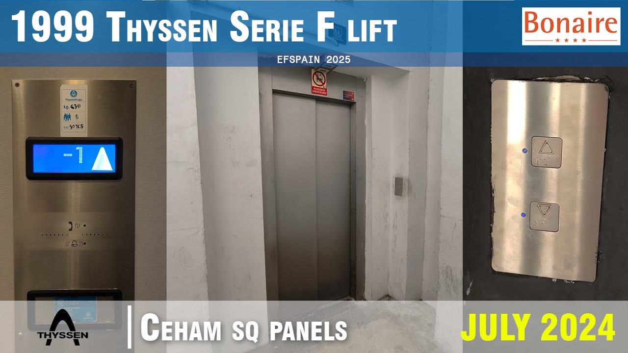 1999 Thyssen Serie F traction lift @ C.C. Bonaire, Valencia