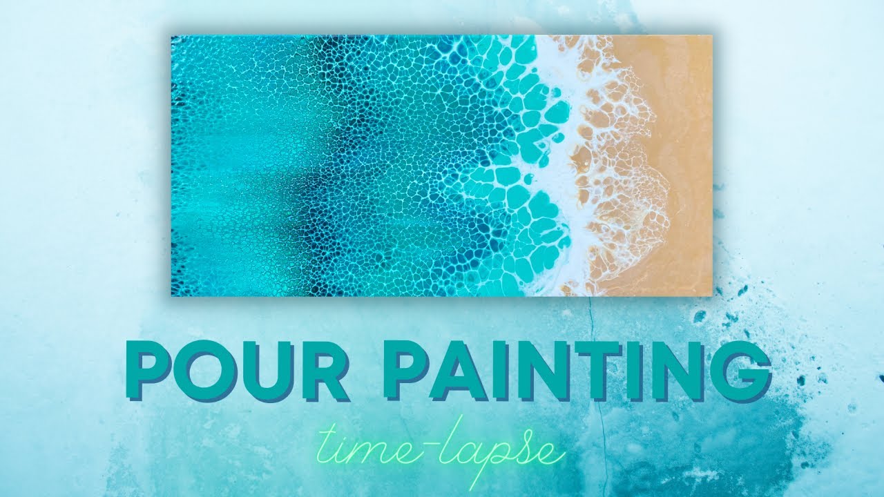 Pour Painting Time Lapse | Relaxing Art | Ocean Art | Swipe Method | Ep 1