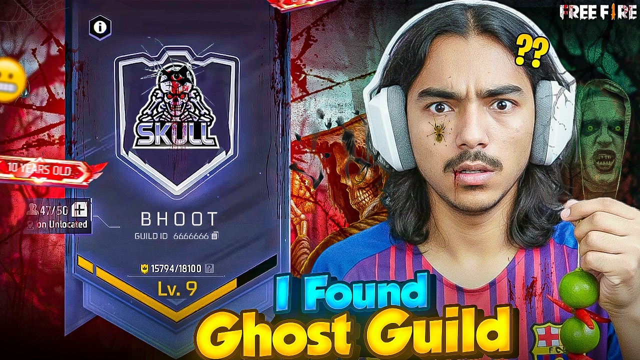 GHOST GUILD IN FREEFIRE😱 भूतिया GUILD WITH 999999+ DAIMONDS & BUNDLE - LAKA GAMER