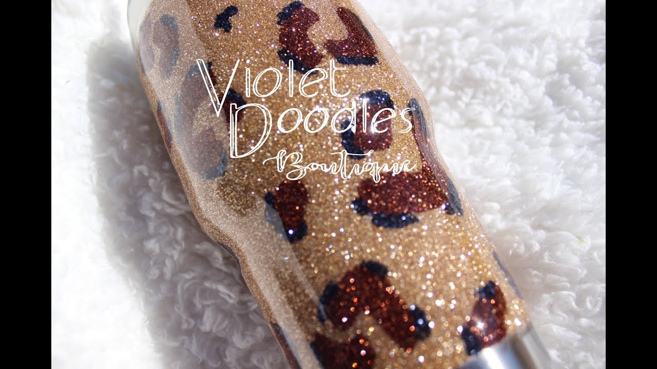 Glitter Leopard Print Tutorial