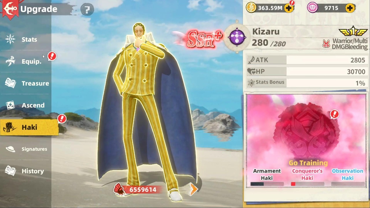 11 Star Kizaru Left Haki showcase    [One Piece Sailing Kingdom]
