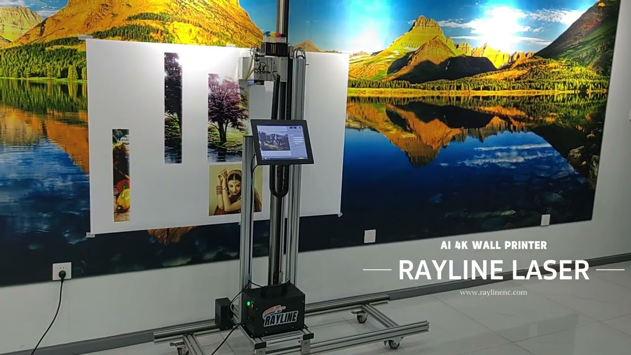 Rayline Laser AI 4K Portable Wall Printer AI Intelligent Control System Wall Painting Machine
