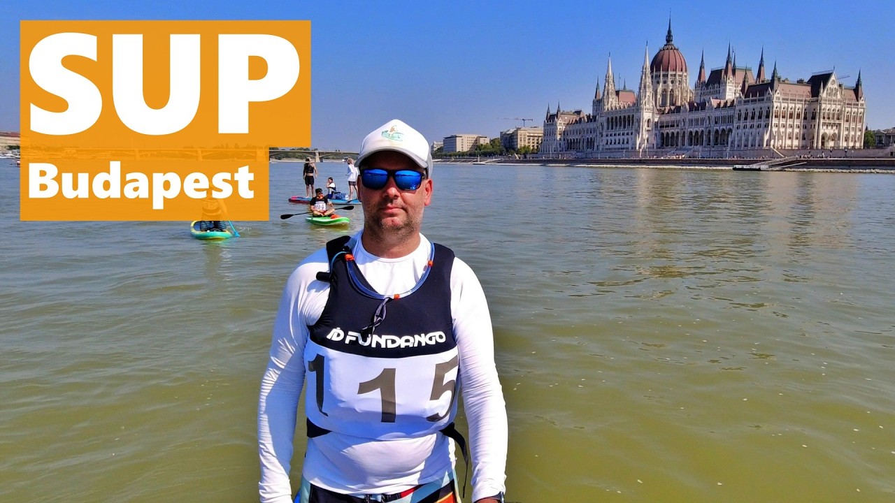 SUP-pal a parlament előtt - Crossing Budapest 2024