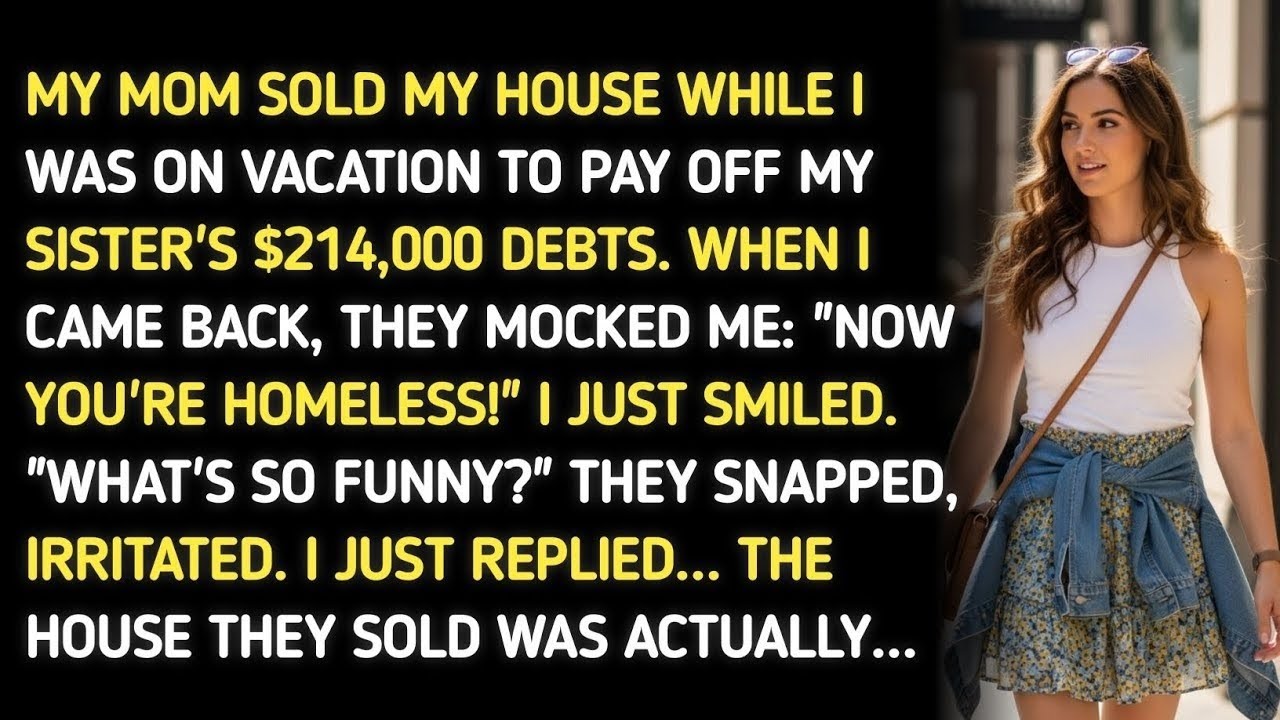 MY MOM SOLD MY HOUSE WHILE I WAS ON VACATION TO PAY OFF MY SISTER'S $214,000 DEBTS. WHEN I CAME BACK