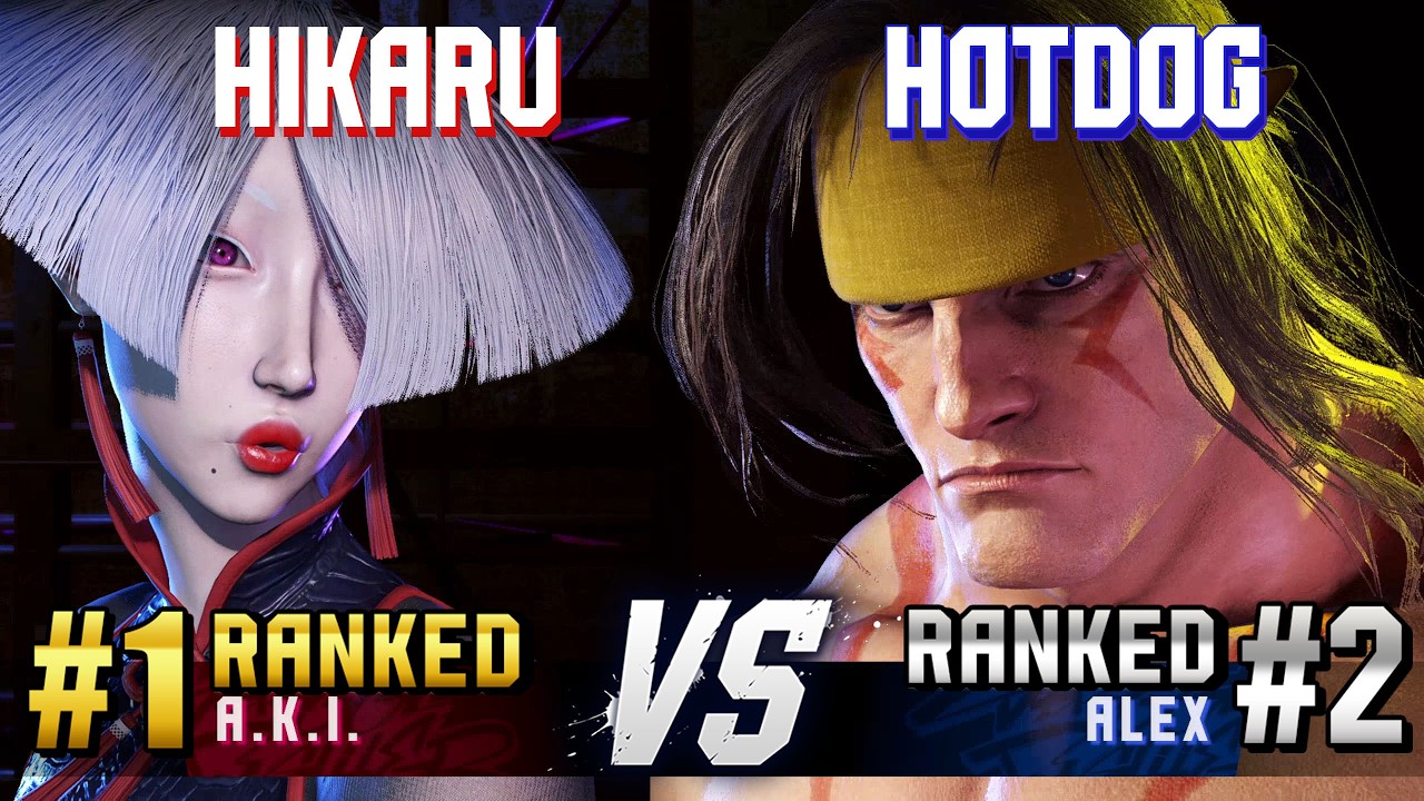 SF6 ▰ HIKARU (#1 Ranked A.K.I.) vs HOTDOG29 (#2 Ranked Alex) ▰ High Level Gameplay